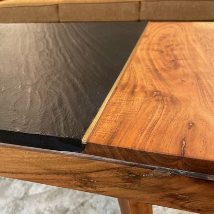MC Style Coffee Table w/ Faux Stone Inlay C COFFEE TABLES