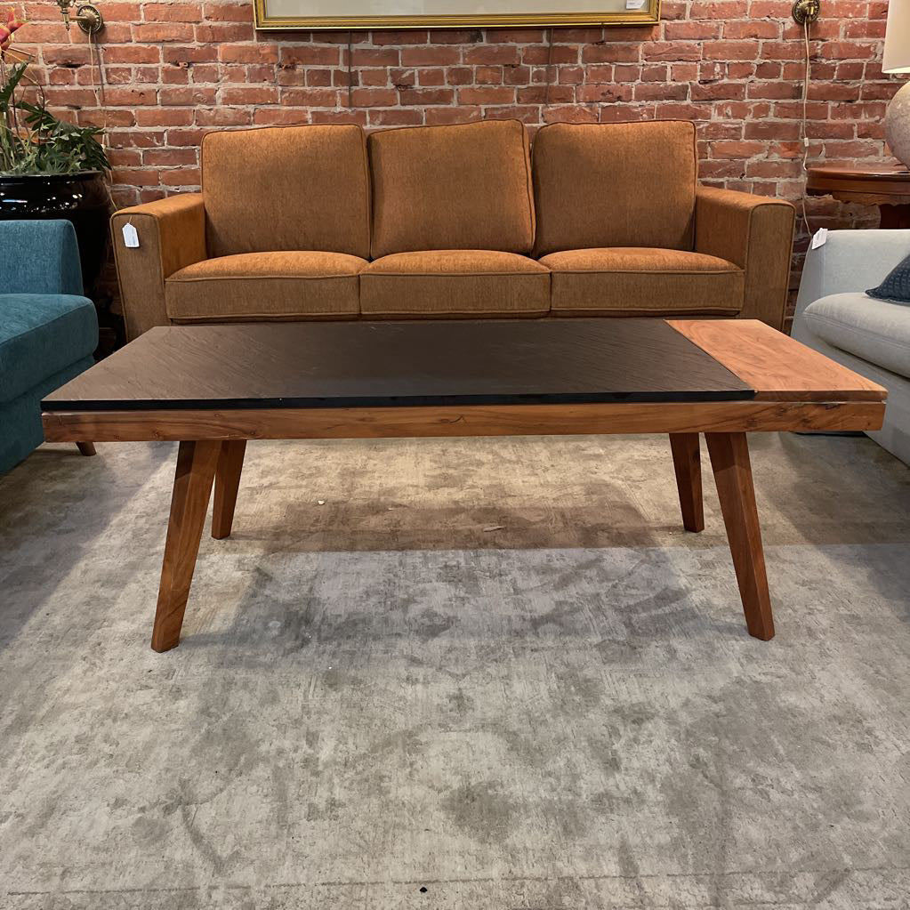 MC Style Coffee Table w/ Faux Stone Inlay C COFFEE TABLES