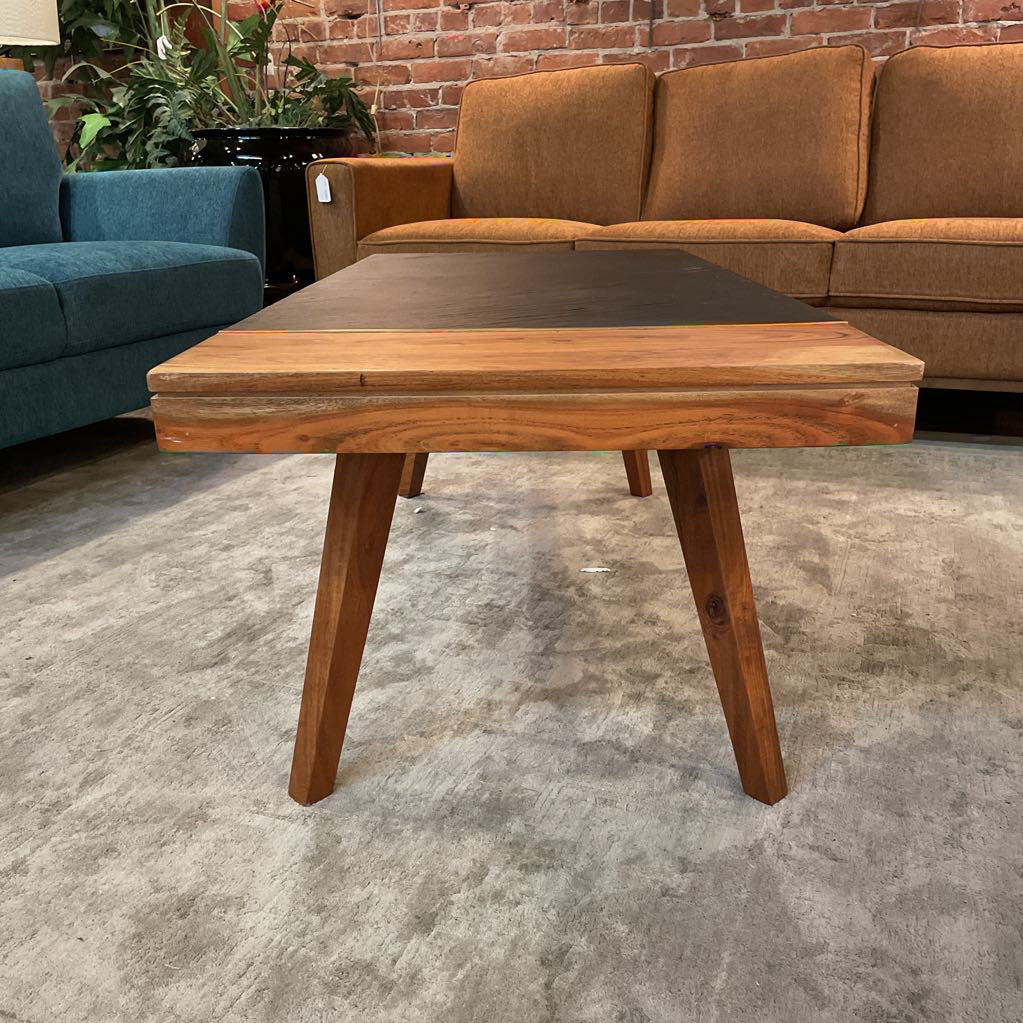 MC Style Coffee Table w/ Faux Stone Inlay C COFFEE TABLES