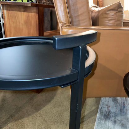 Round Black C Side Table C SIDE TABLES
