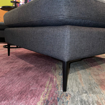 Article Square Grey Ottoman