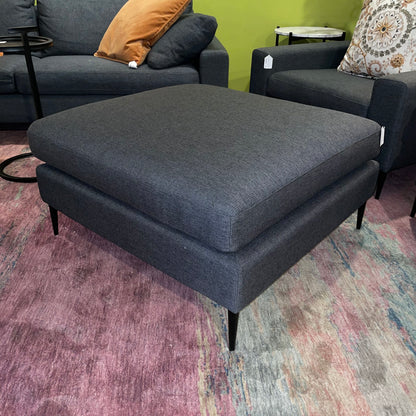 Article Nova Square Dark Grey Ottoman