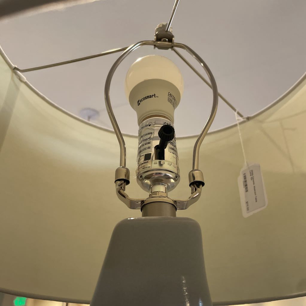 White Ceramic Abstract Table Lamp