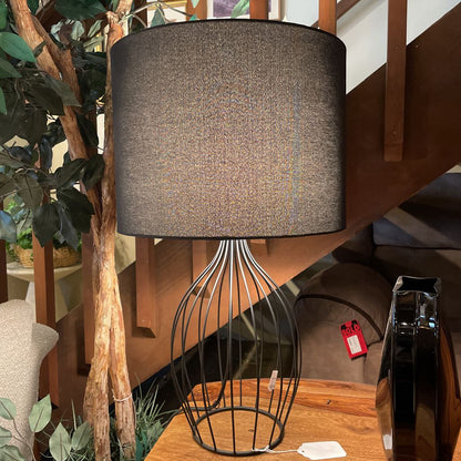 Black Wire Frame Table Lamp