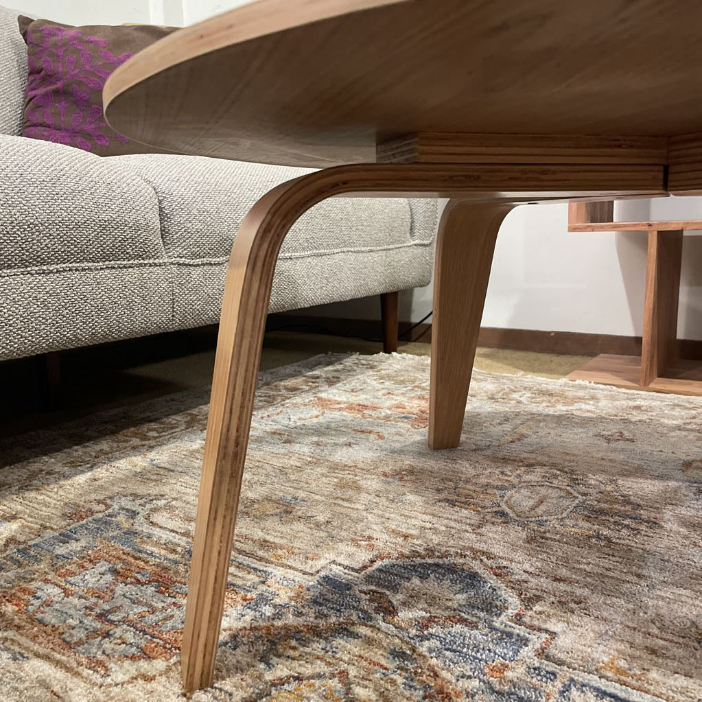 Eames Style Round Wooden Coffee Table C COFFEE TABLES