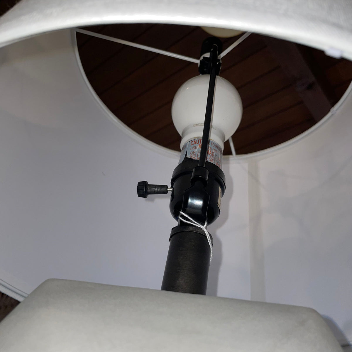 Grey Geometric Base Table Lamp