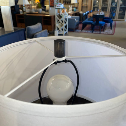 Grey Geometric Base Table Lamp