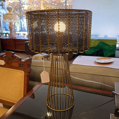 Brass Wire Frame Tire Lamp