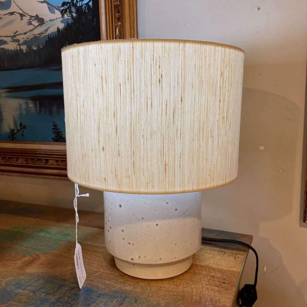 Short Round Ceramic Dotted Table Lamp LAMPS