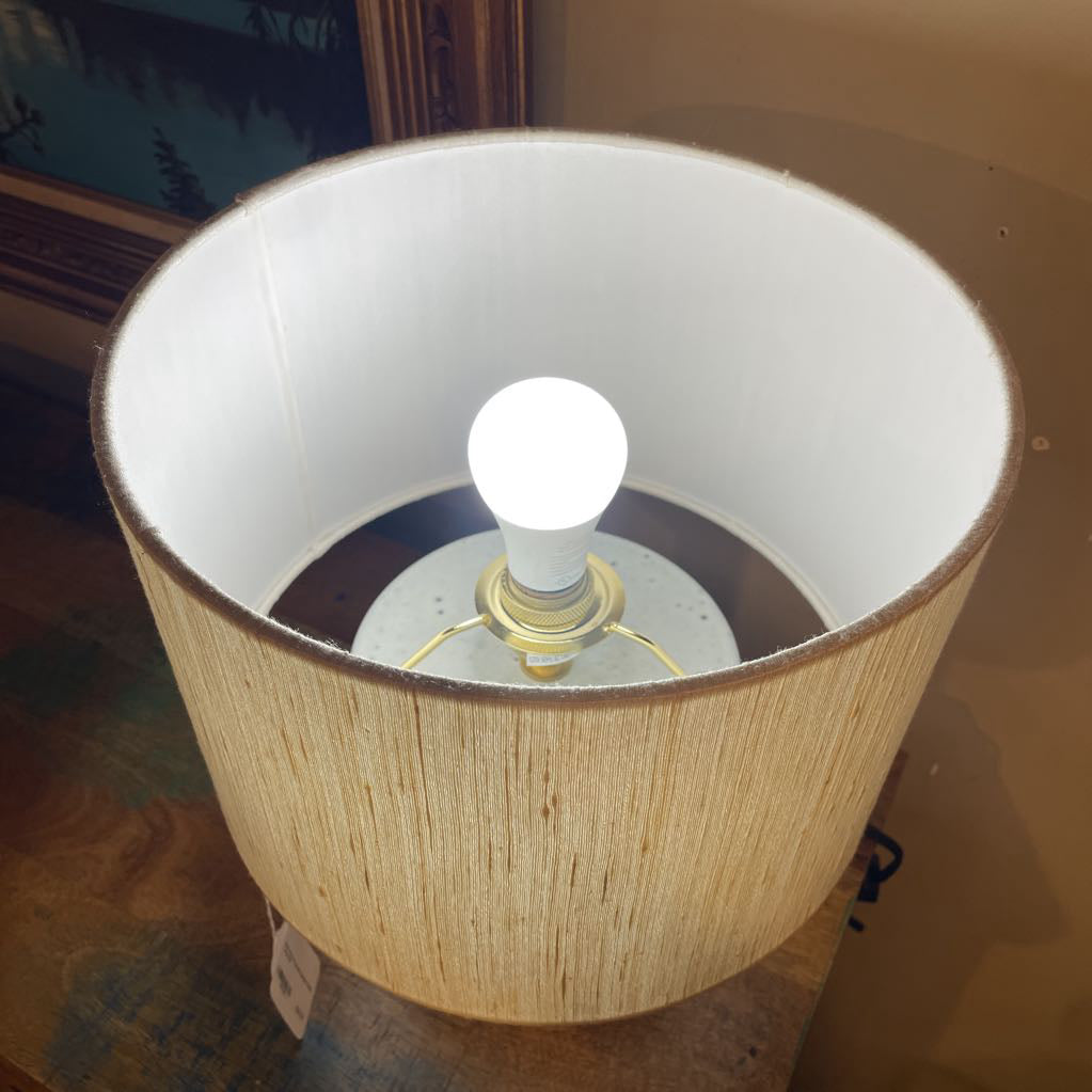 Short Round Ceramic Dotted Table Lamp LAMPS