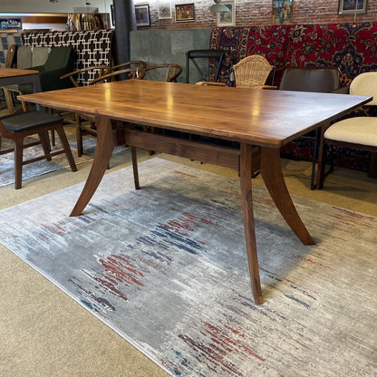 Warm Wood Trestle Dining Table