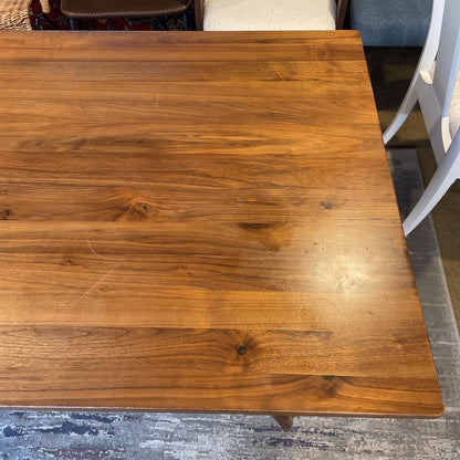 Warm Wood Trestle Dining Table