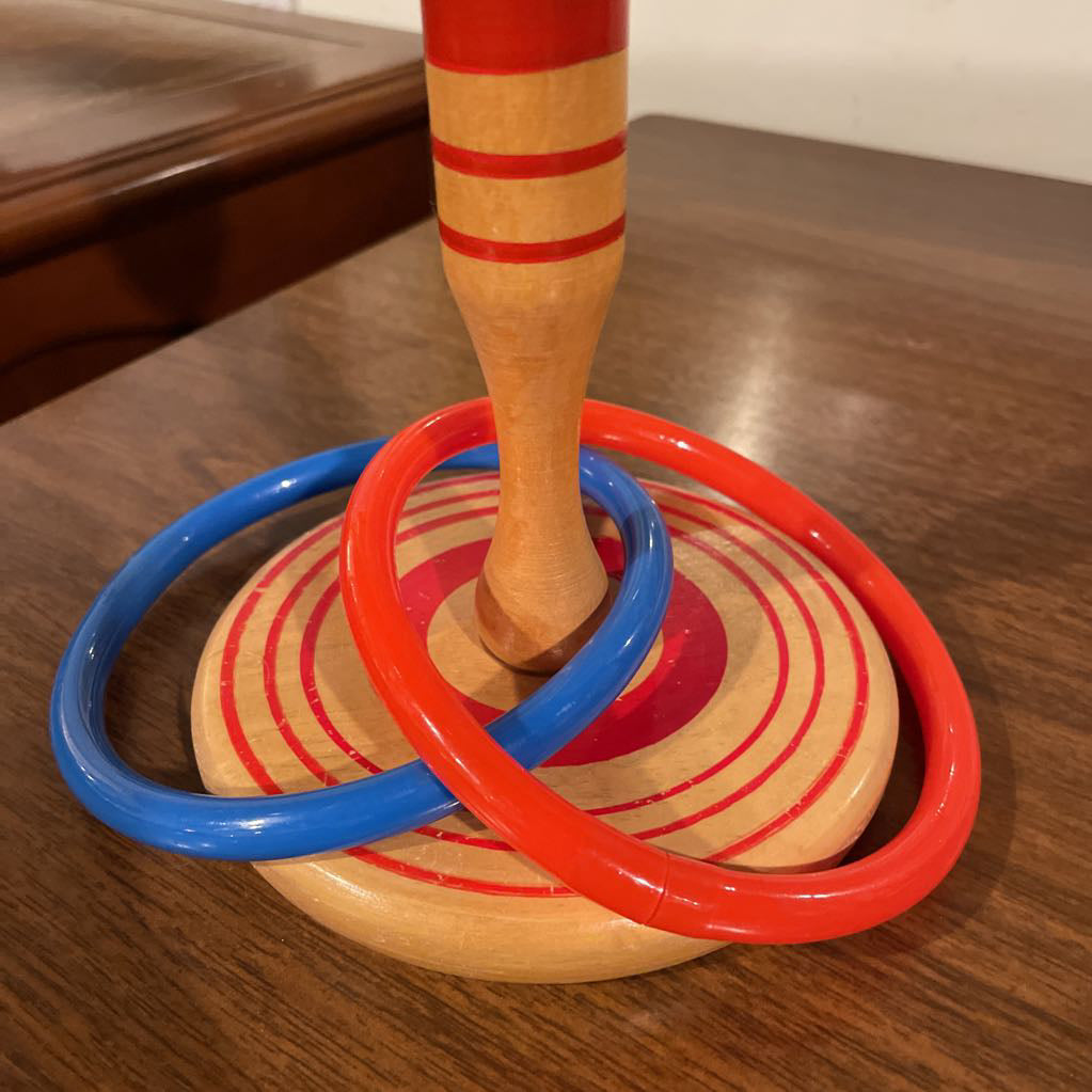 Creepy Clown Head Ring Toss Toy