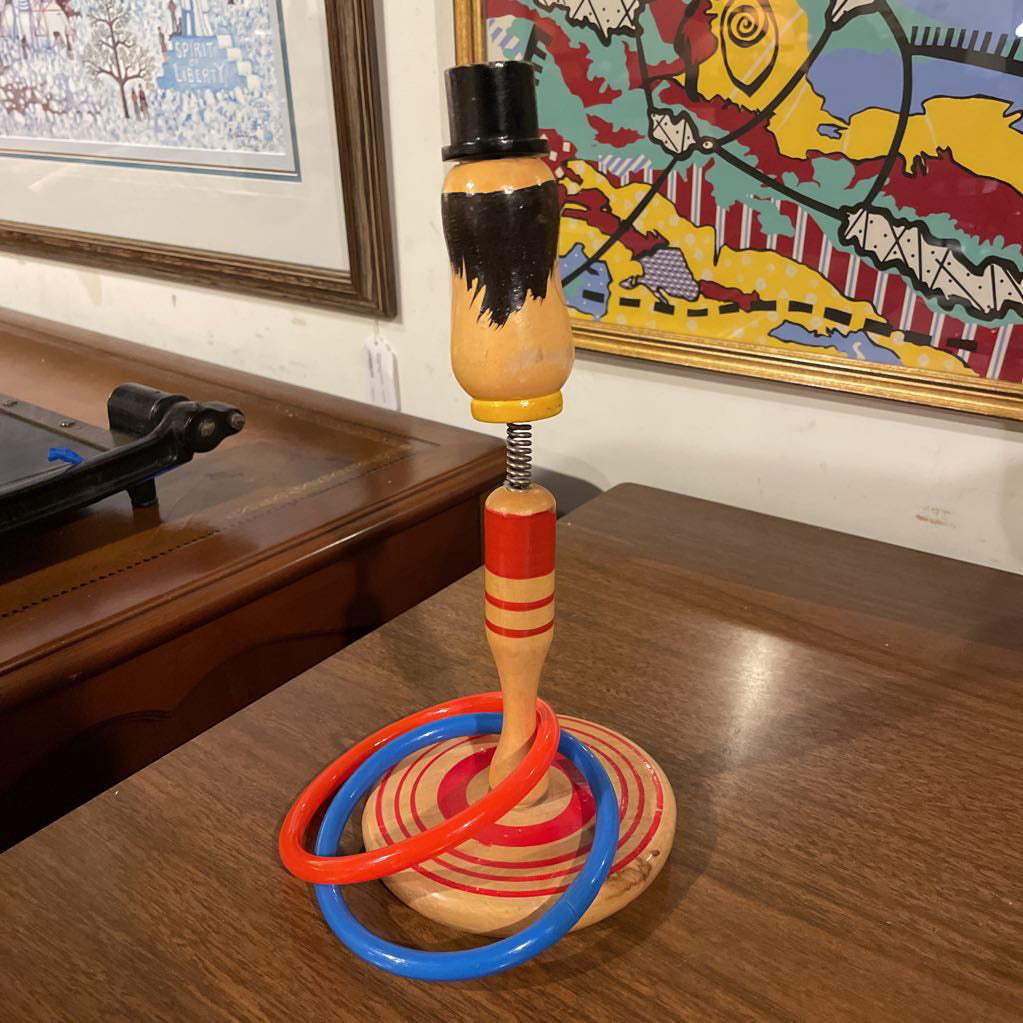 Creepy Clown Head Ring Toss Toy