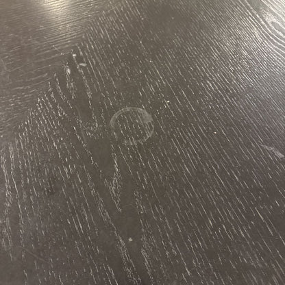 MCM Black Oval Pedestal Dining Table
