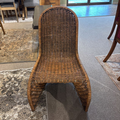 Set of 6 Wicker "S" Shape Dining Chairs