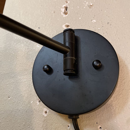 Black + Brass Bonnet Sconce