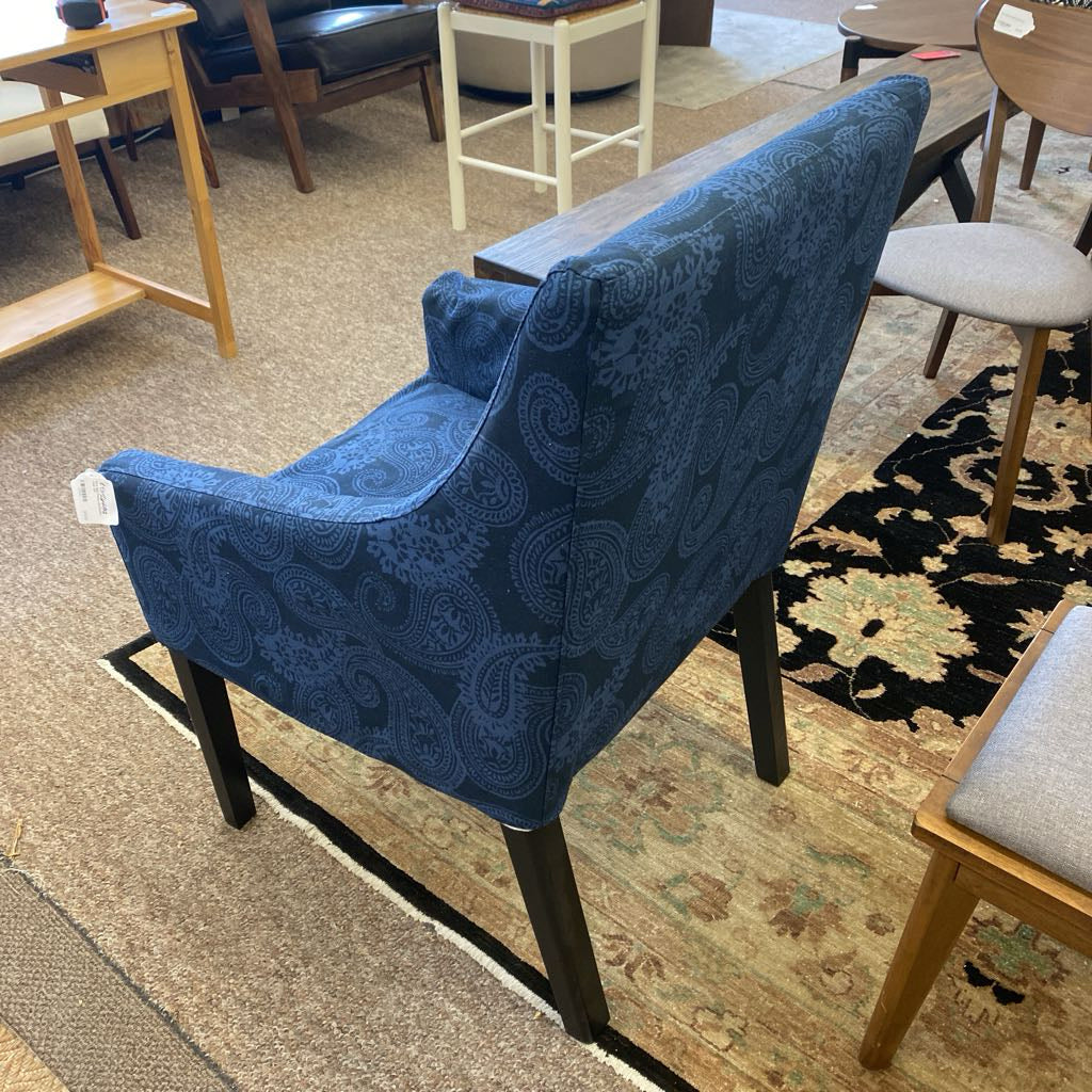 IKEA Blue Paisley Occasional Chair U ACCENT CHAIRS