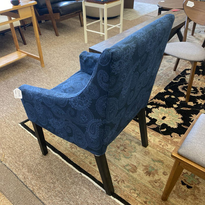 IKEA Blue Paisley Occasional Chair U ACCENT CHAIRS