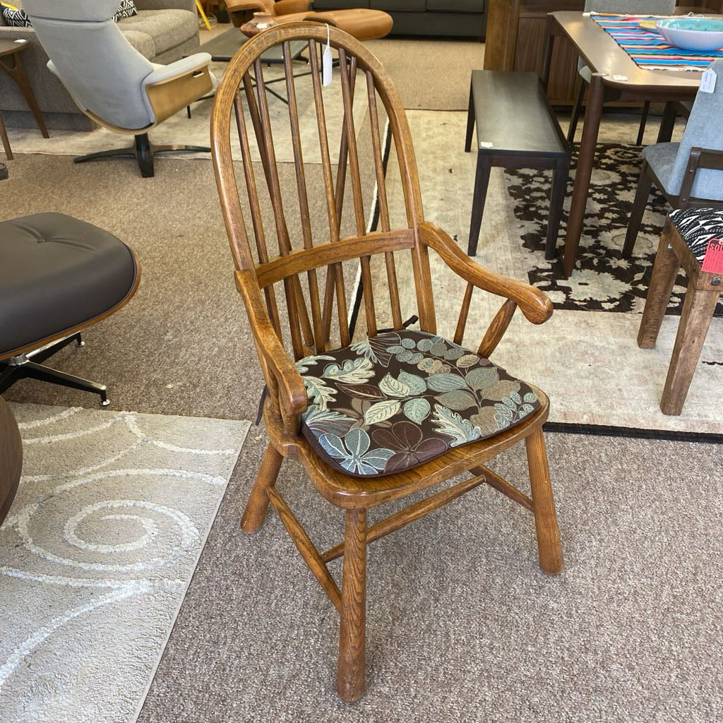Dark Oak Windsor Armchair U ACCENT CHAIRS