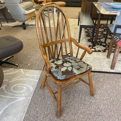 Dark Oak Windsor Armchair U ACCENT CHAIRS