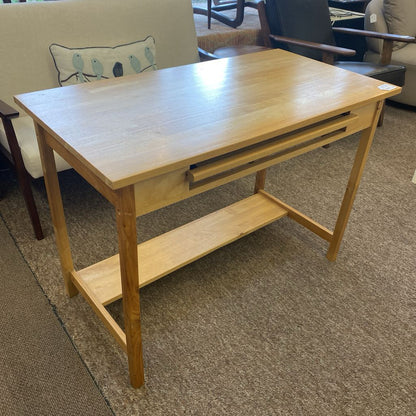Small Blonde Wood Desk C DESKS