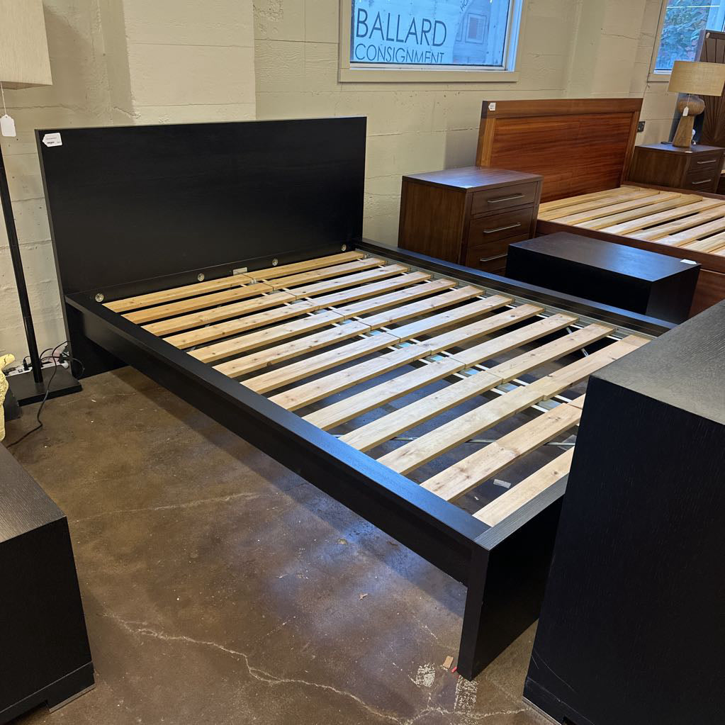 Black Ikea Queen Bed C BED FRAMES