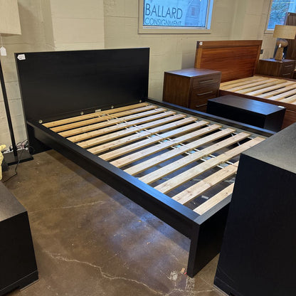 Black Ikea Queen Bed C BED FRAMES