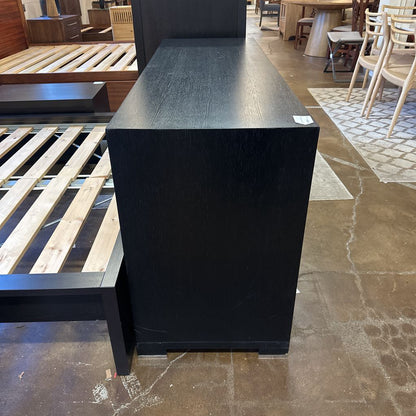 6 Drawer Black Lowboy Dresser