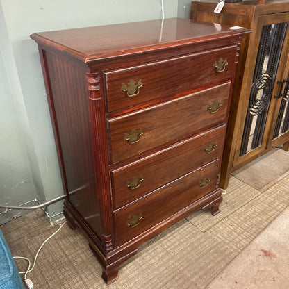 Traditional Four Drawer Chest (AS IS) C HIGHBOYS