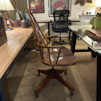 Oak Windsor Style Office Chair