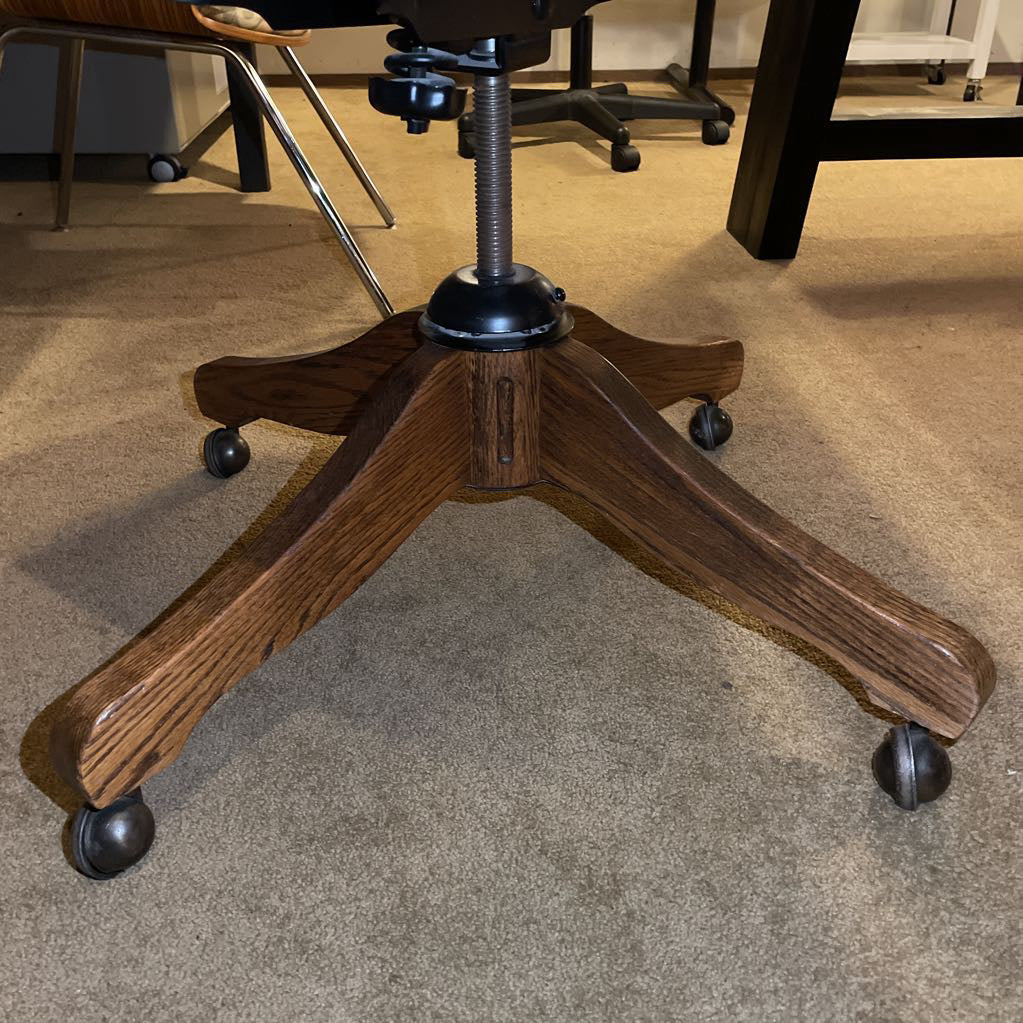 Oak Windsor Style Office Chair