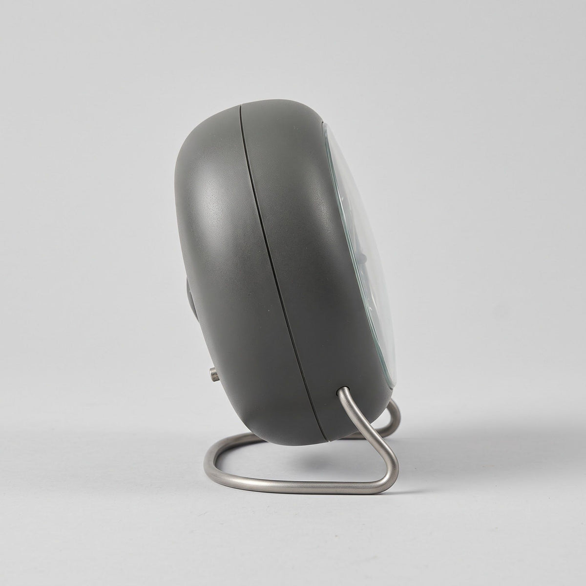 Arne Jacobsen AJ Bankers table clock with alarm, dark grey