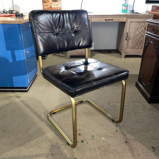 Black Square Tufted Casca Style Chair U ACCENT CHAIRS