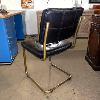 Black Square Tufted Casca Style Chair U ACCENT CHAIRS