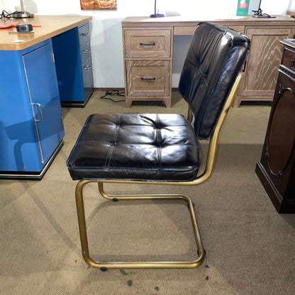 Black Square Tufted Casca Style Chair U ACCENT CHAIRS