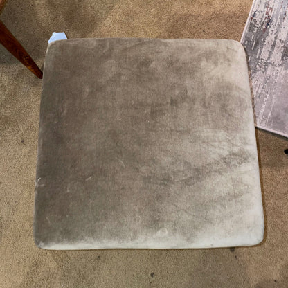 Olive Clover Velvet Stool
