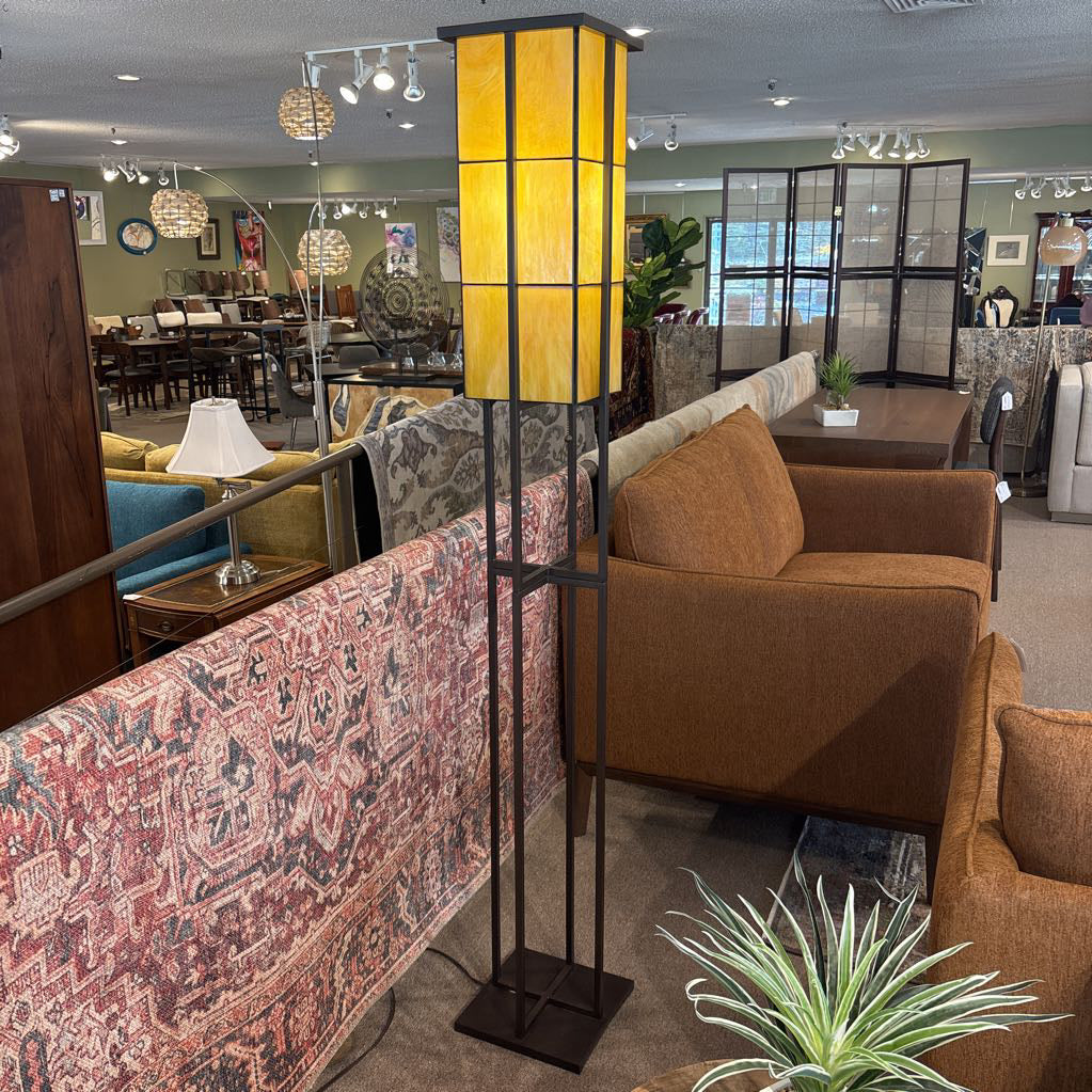 Iridescent Glass Floor Lamp LAMPS