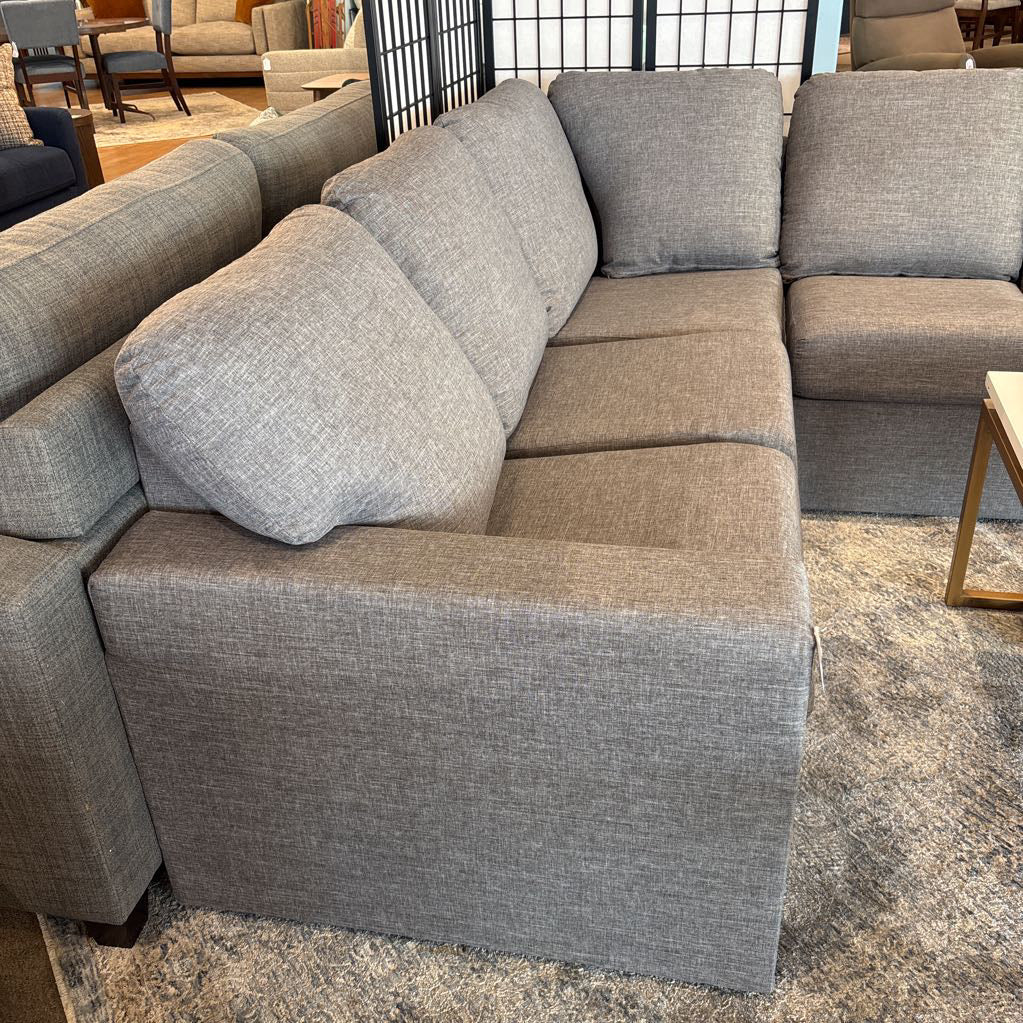 Home Reserve Grey Storage Sectional U SECTIONALS CORNER