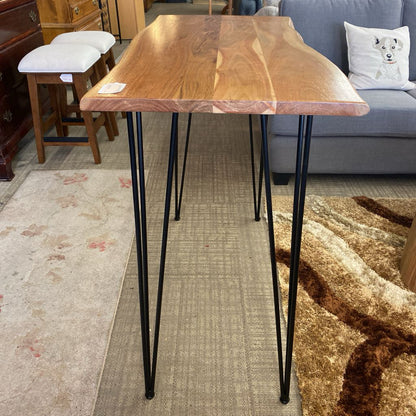 Small Live Edge Hairpin Pub Table