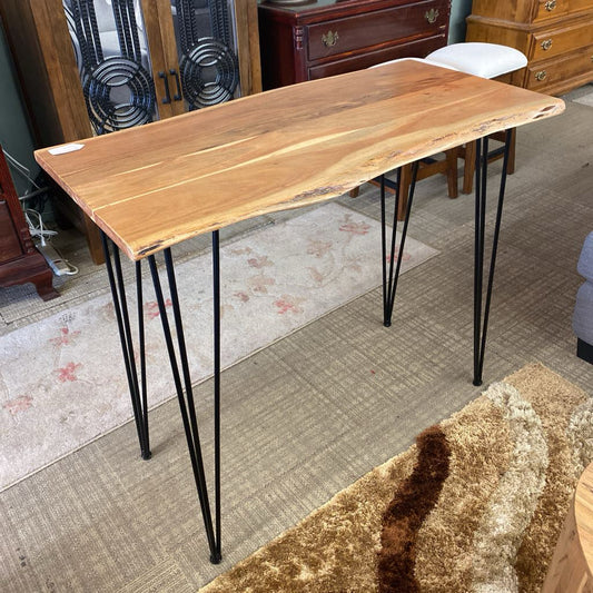 Small Live Edge Hairpin Pub Table