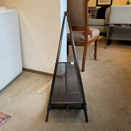 C&B Antiqued Brass Log Holder