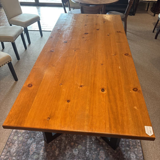 Solid Wood Industrial Dining Table C DINING TABLES