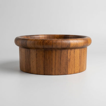 Solid Teak Turned Bowl