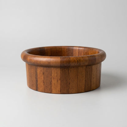 Solid Teak Turned Bowl