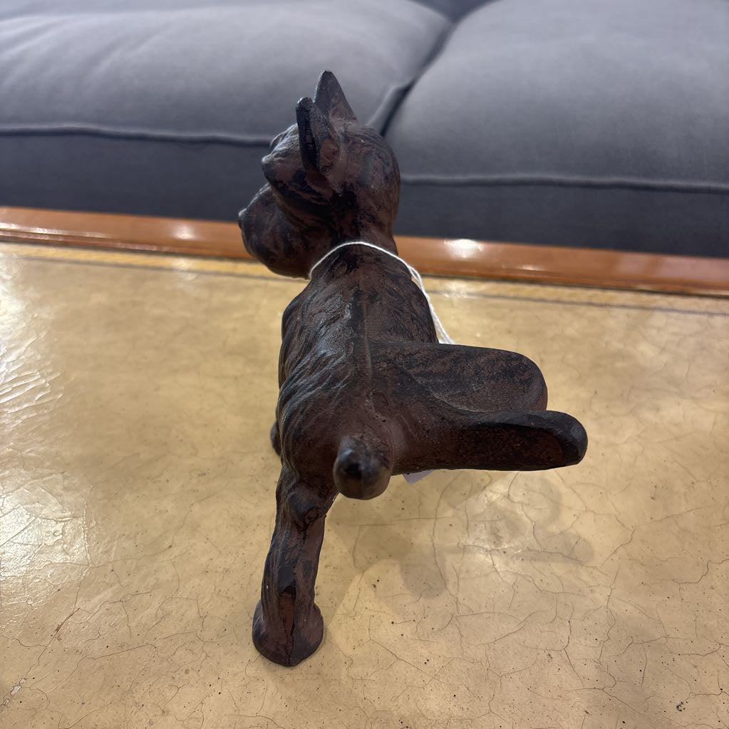 Vintage Cast Metal Dog Door Stop