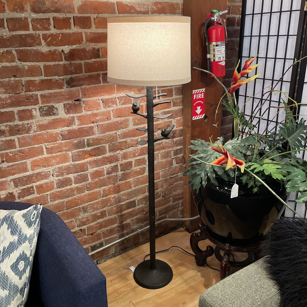 Iron Bird Floor Lamp