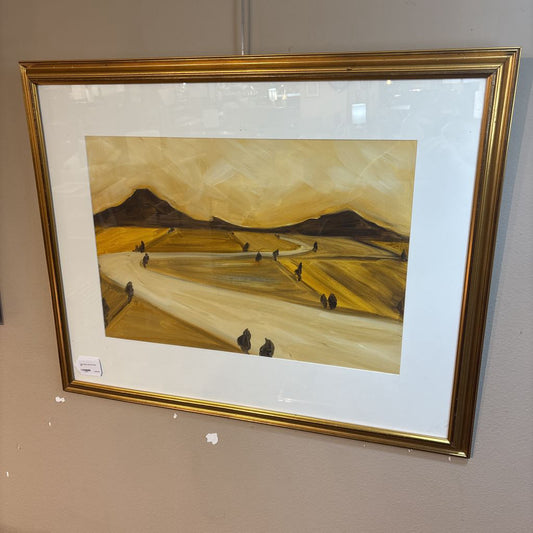 Hand Painted Abstract Desert ART