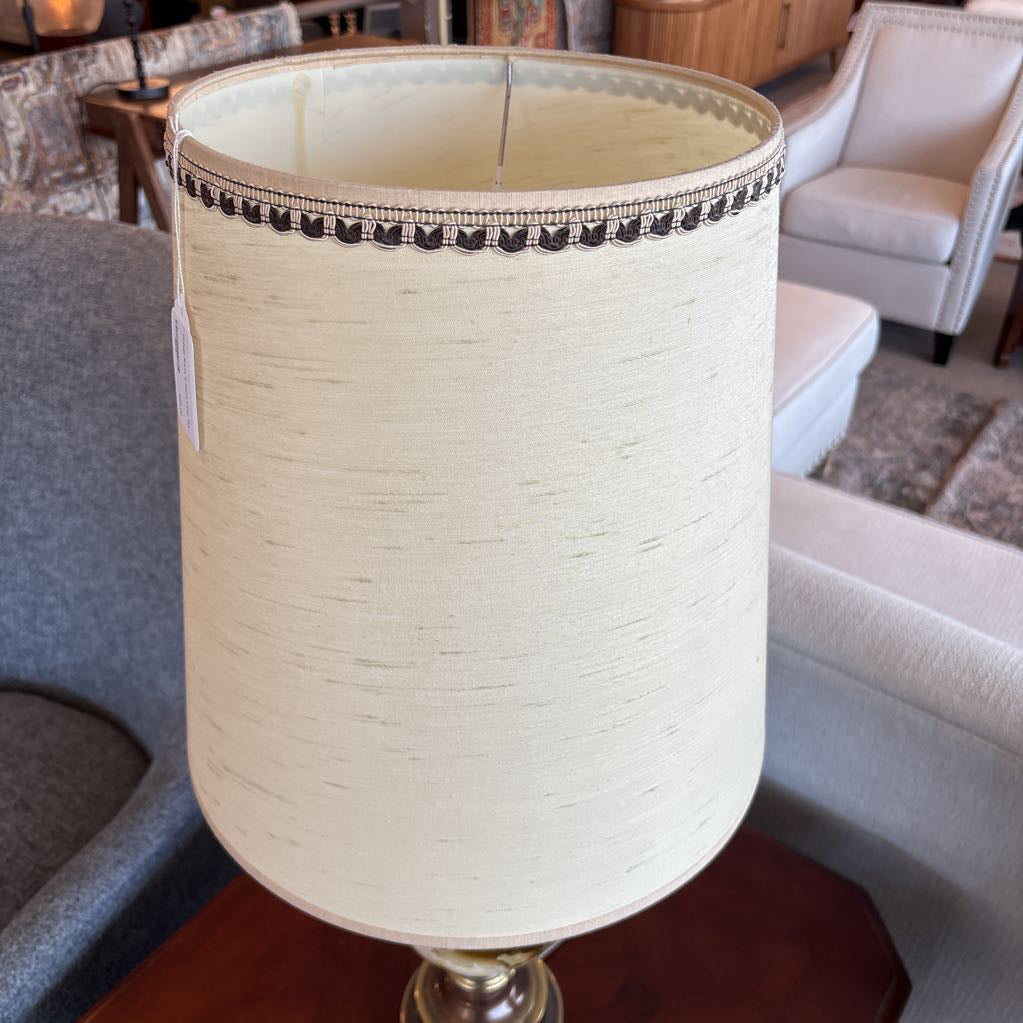 Vintage Brass & Glass Lamp LAMPS