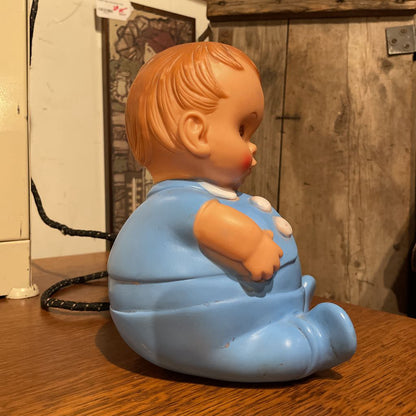 Creepy Blue Baby Vintage Toy